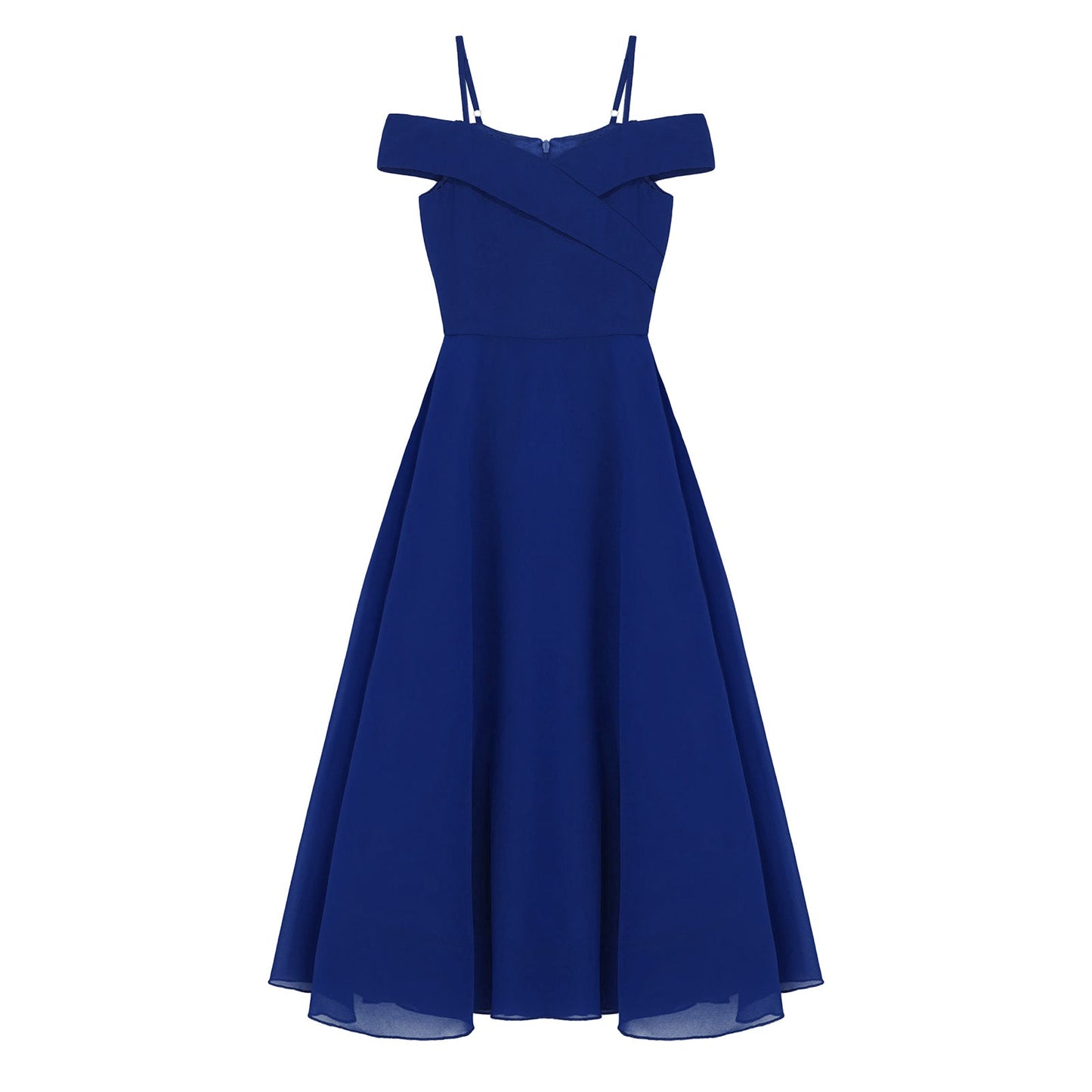Girls Chiffon Off-the-Shoulder A-Line Maxi Dress (Age 4-16YRS)