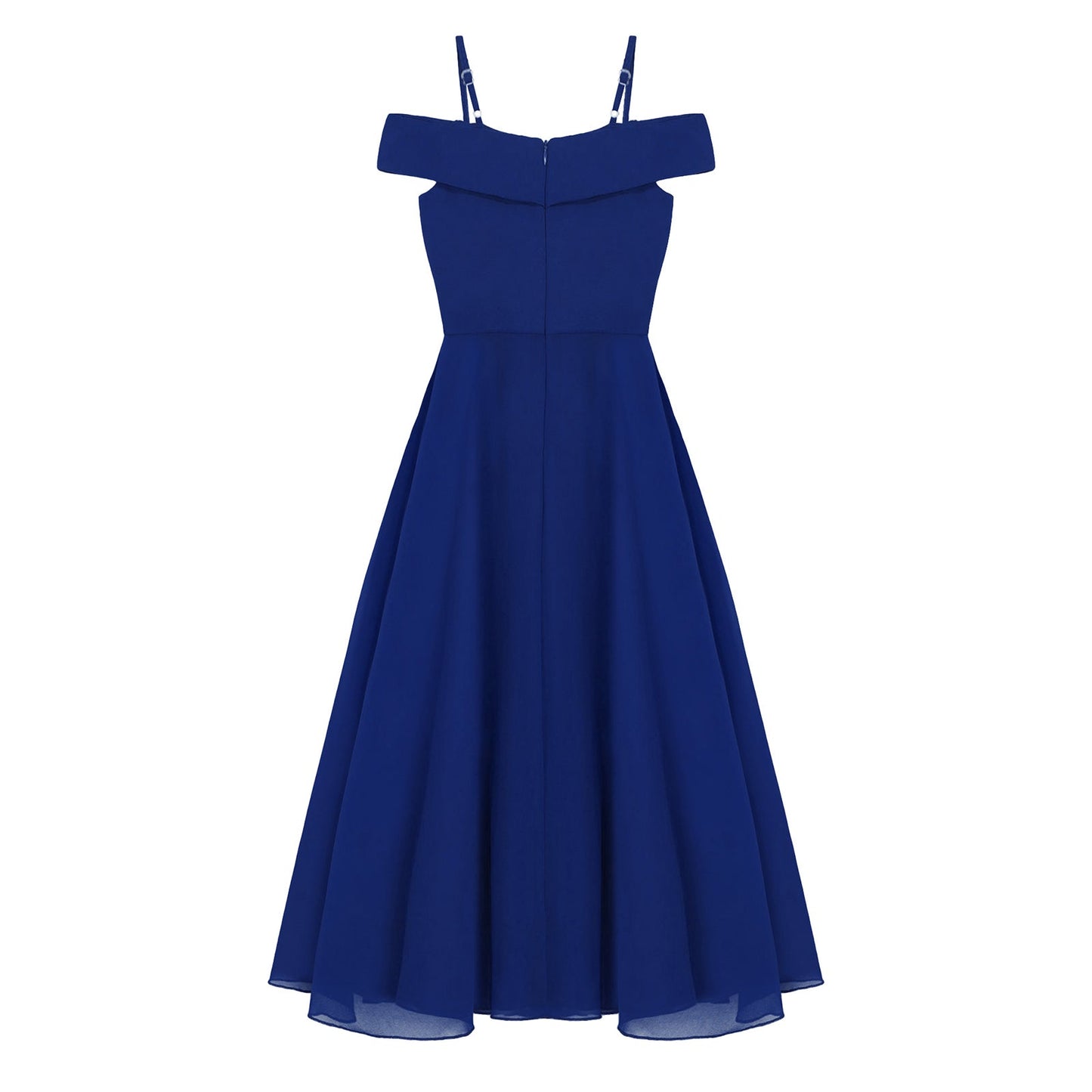 Girls Chiffon Off-the-Shoulder A-Line Maxi Dress (Age 4-16YRS)