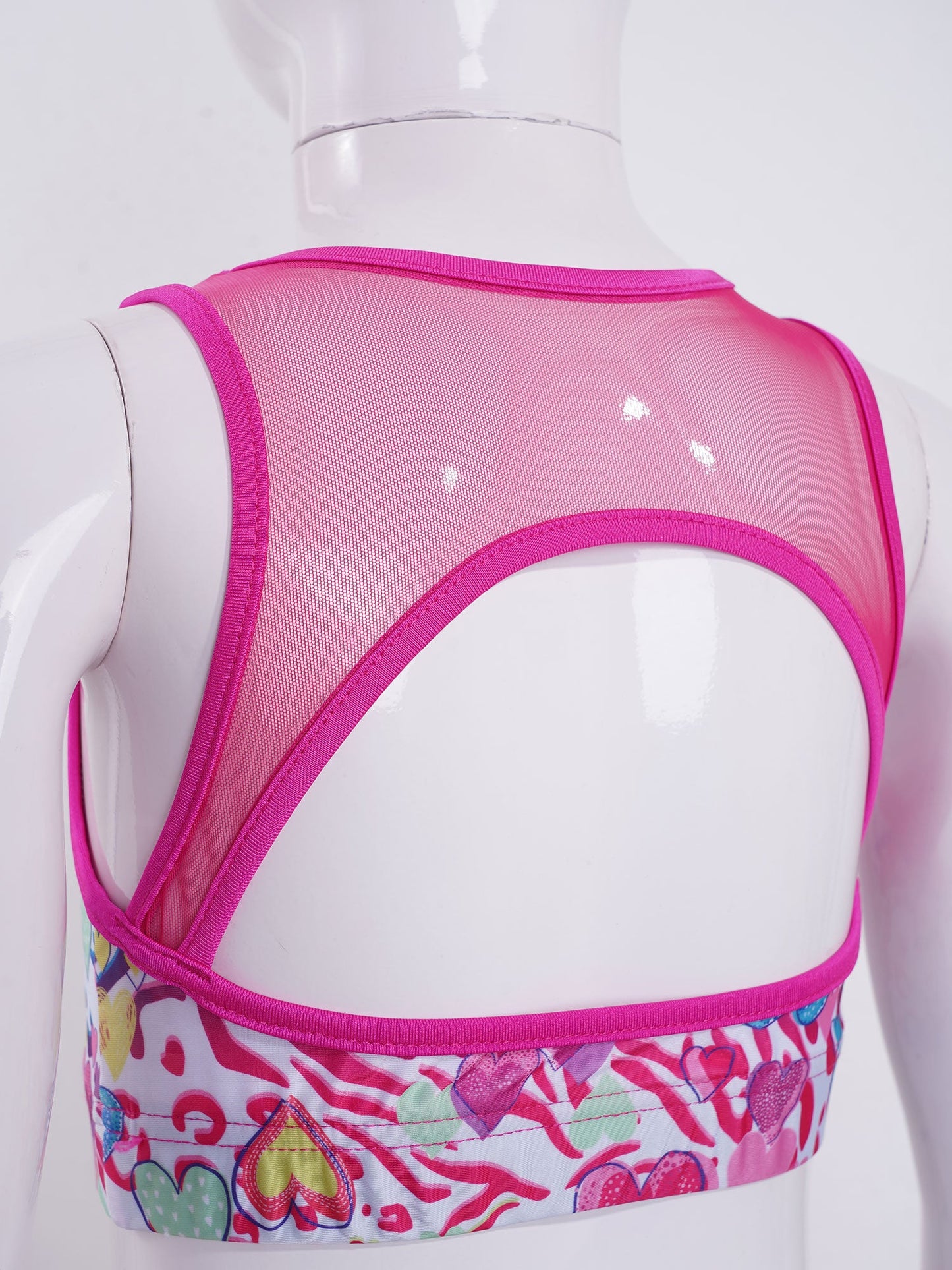 Girls Gymnastics Sleeveless Racer Back Tank Crop Top & Leggings (Age 4-16 YRS)