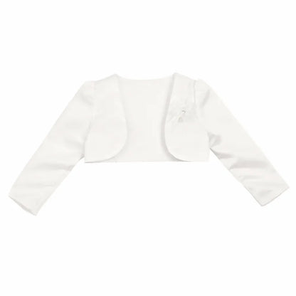 Girls Long Sleeves Bolero Shrug Jacket (Age 12M-10 YRS)