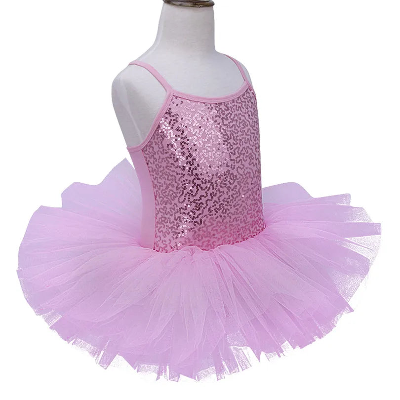 Girls Sequin Ballet Tutu Ballet Dance Costume (Age 3-8YRS)