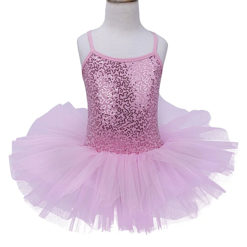 Girls Sequin Ballet Tutu Ballet Dance Costume (Age 3-8YRS)