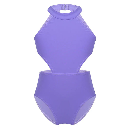 Girls Ballet Dance Halter Leotard (Age 5-12YRS)