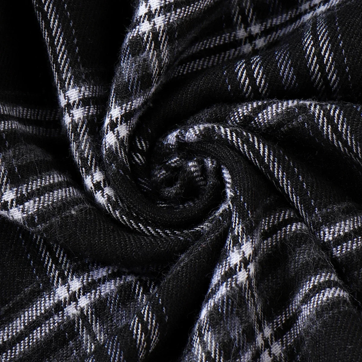 Girls Black Plaid Dress (Age 5-12YRS)