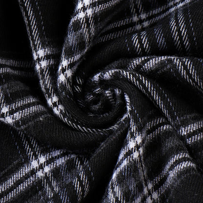 Girls Black Plaid Dress (Age 5-12YRS)