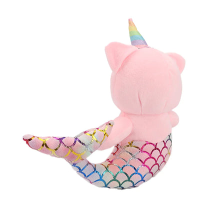 Plush Mermaid Cat Stuffed Toy - 28cm