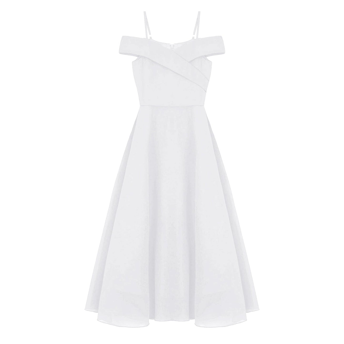 Girls Chiffon Off-the-Shoulder A-Line Maxi Dress (Age 4-16YRS)