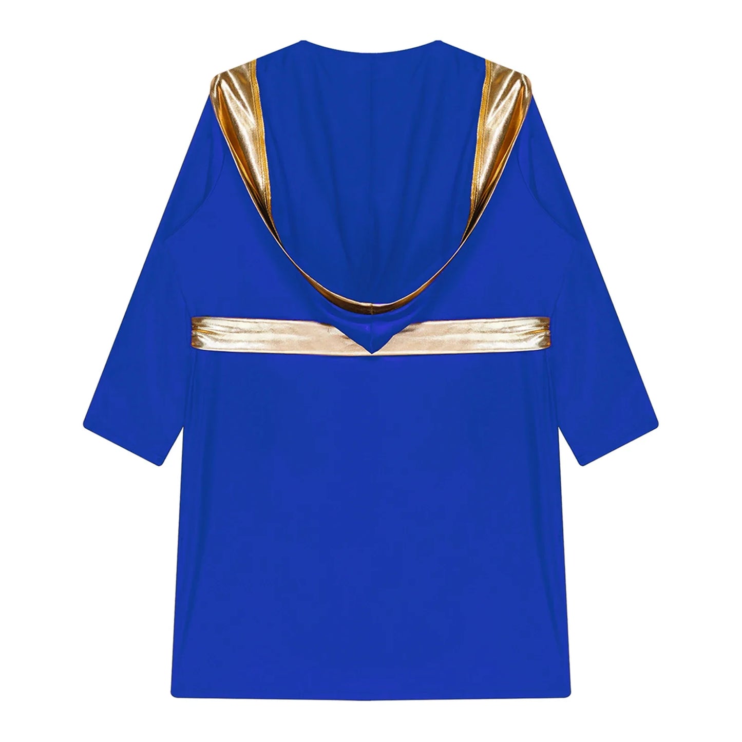 Boys Boxing Robe Costume Long Sleeve Hooded Cloak (Age 6-16YRS)