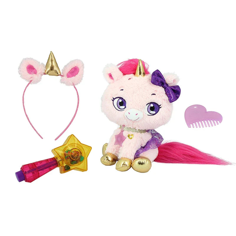 Shimmer Stars Plush Pet You Can Decorate Bubble Pink Pet
