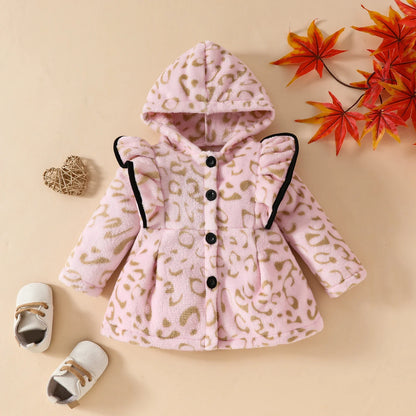 Baby Girl Pink Hooded Coat (3M-24M)