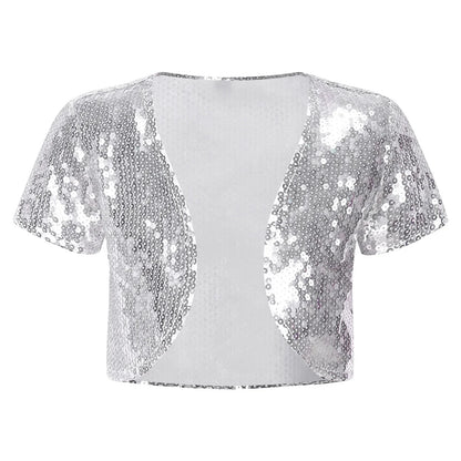 Girls Sequin Bolero Short Cardigan (Age 6-14 YRS)