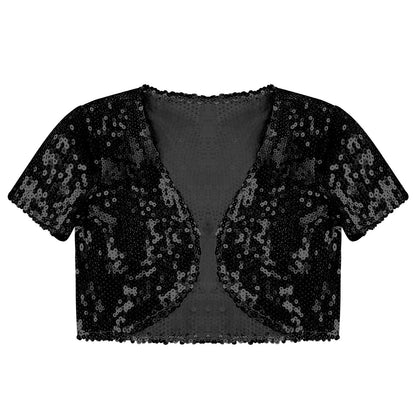 Girls Sequin Bolero Short Cardigan (Age 6-14 YRS)