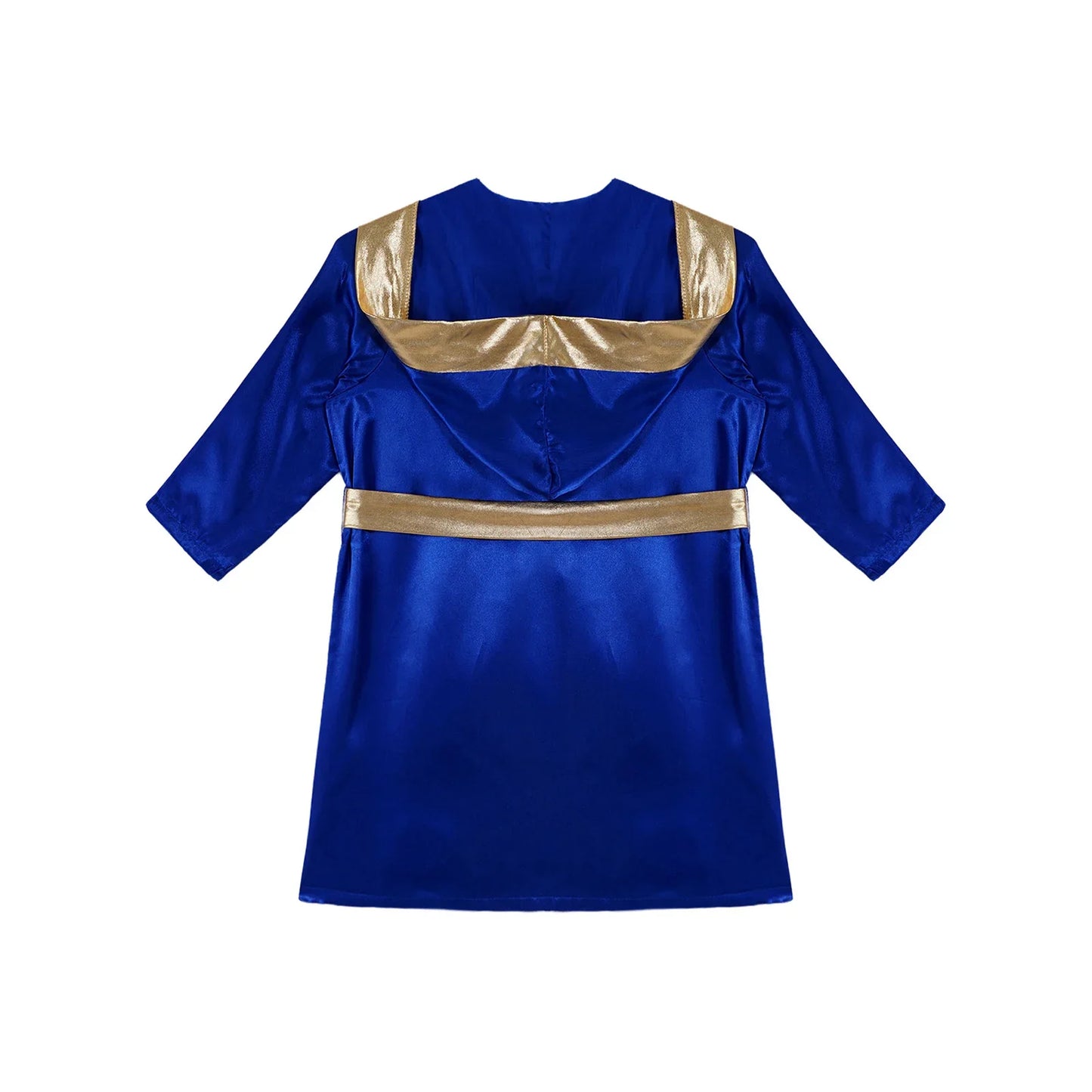 Boys Boxing Robe Costume Long Sleeve Hooded Cloak (Age 6-16YRS)