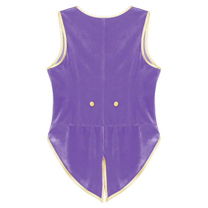 Boys Medieval Renaissance Tailcoat Vest Costume (Age 6-16YRS)
