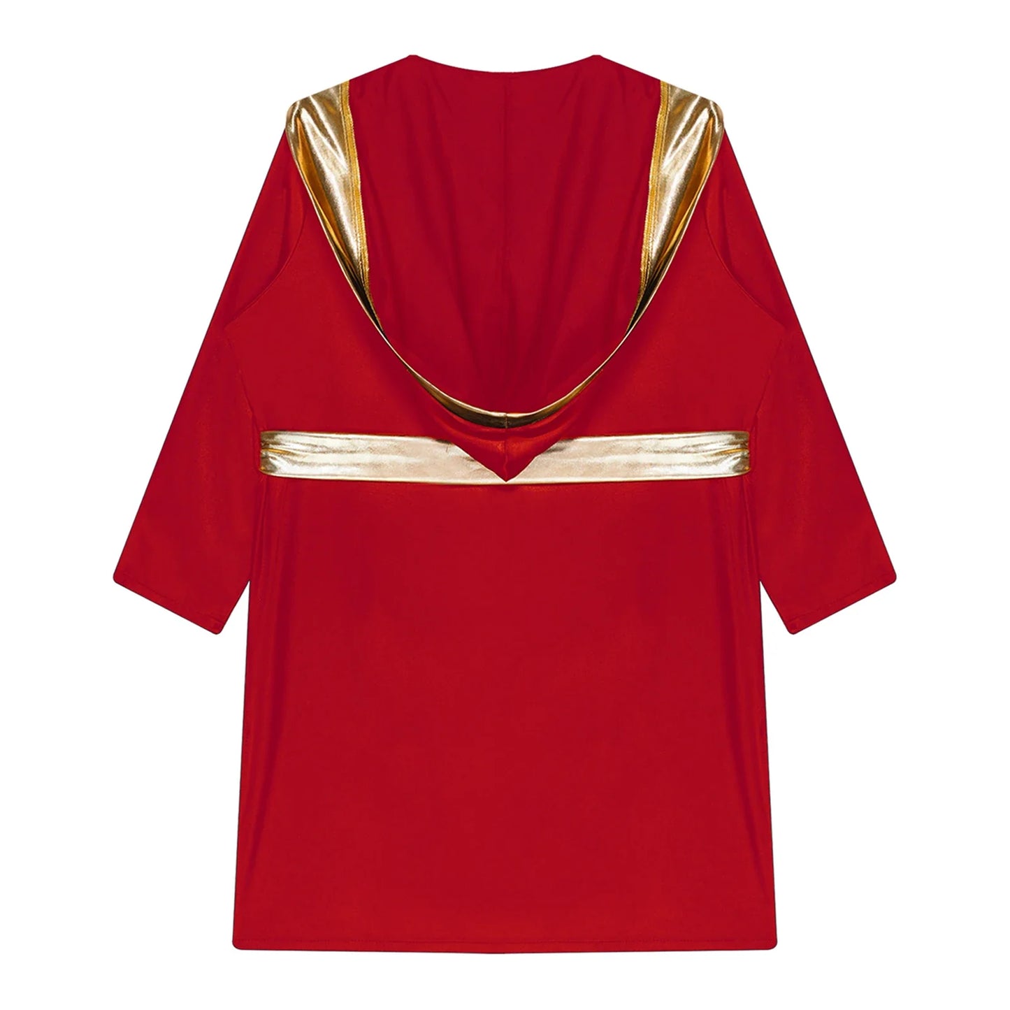 Boys Boxing Robe Costume Long Sleeve Hooded Cloak (Age 6-16YRS)