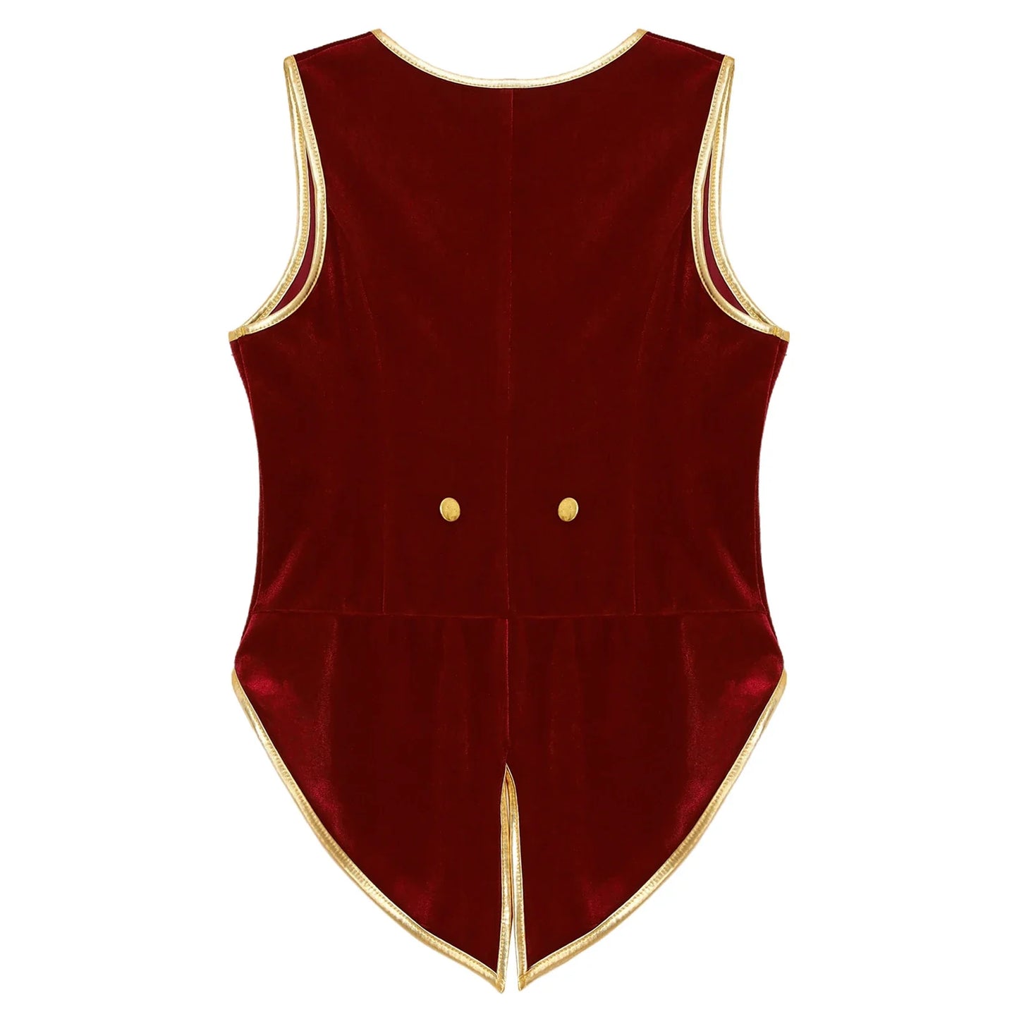 Boys Medieval Renaissance Tailcoat Vest Costume (Age 6-16YRS)
