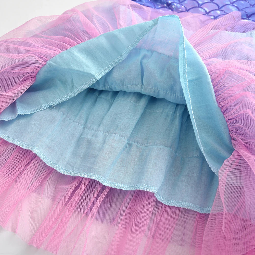 Girls Sleeveless Tulle Dress (Age 3-8YRS)