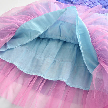 Girls Sleeveless Tulle Dress (Age 3-8YRS)