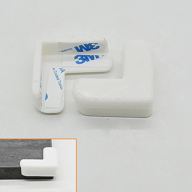 Baby Proofing Furniture Corner Protectors - 4 Pack white