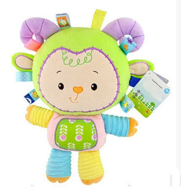 Baby Plush Rattle Stuffed Toy Style B Green
