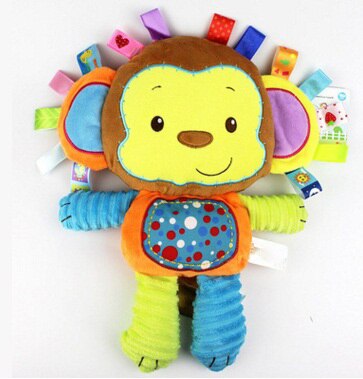 Baby Plush Rattle Stuffed Toy Style F Yellow
