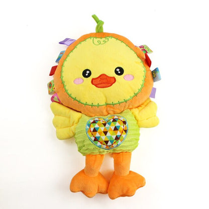 Baby Plush Rattle Stuffed Toy Style I Yellow