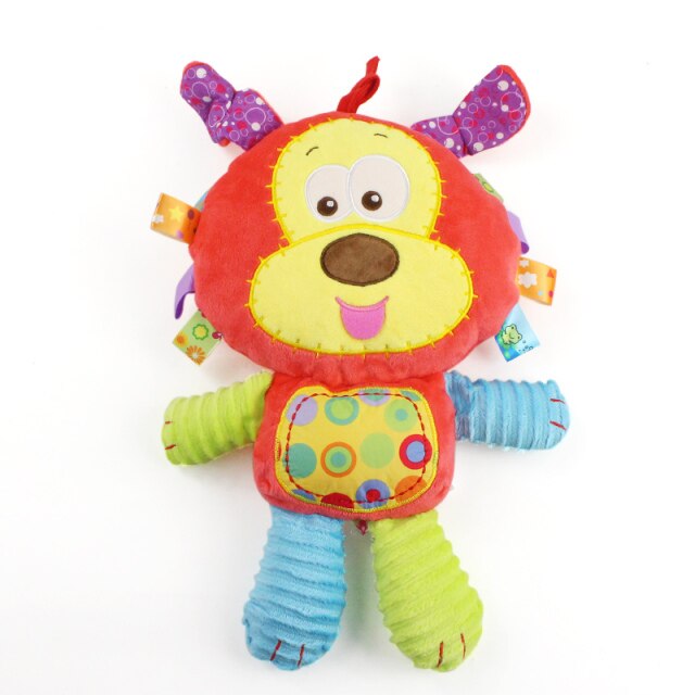 Baby Plush Rattle Stuffed Toy Style G 2 Red
