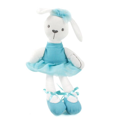 Baby Plush Rattle Stuffed Toy 35CM blue rabbit Blue