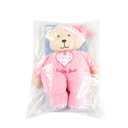 Baby Plush Rattle Stuffed Toy 30cm pink bear Pink