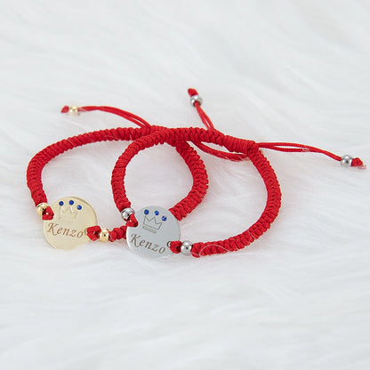 Baby Red Personalised Bracelet