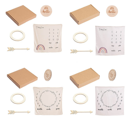 Baby Milestones Blanket Set