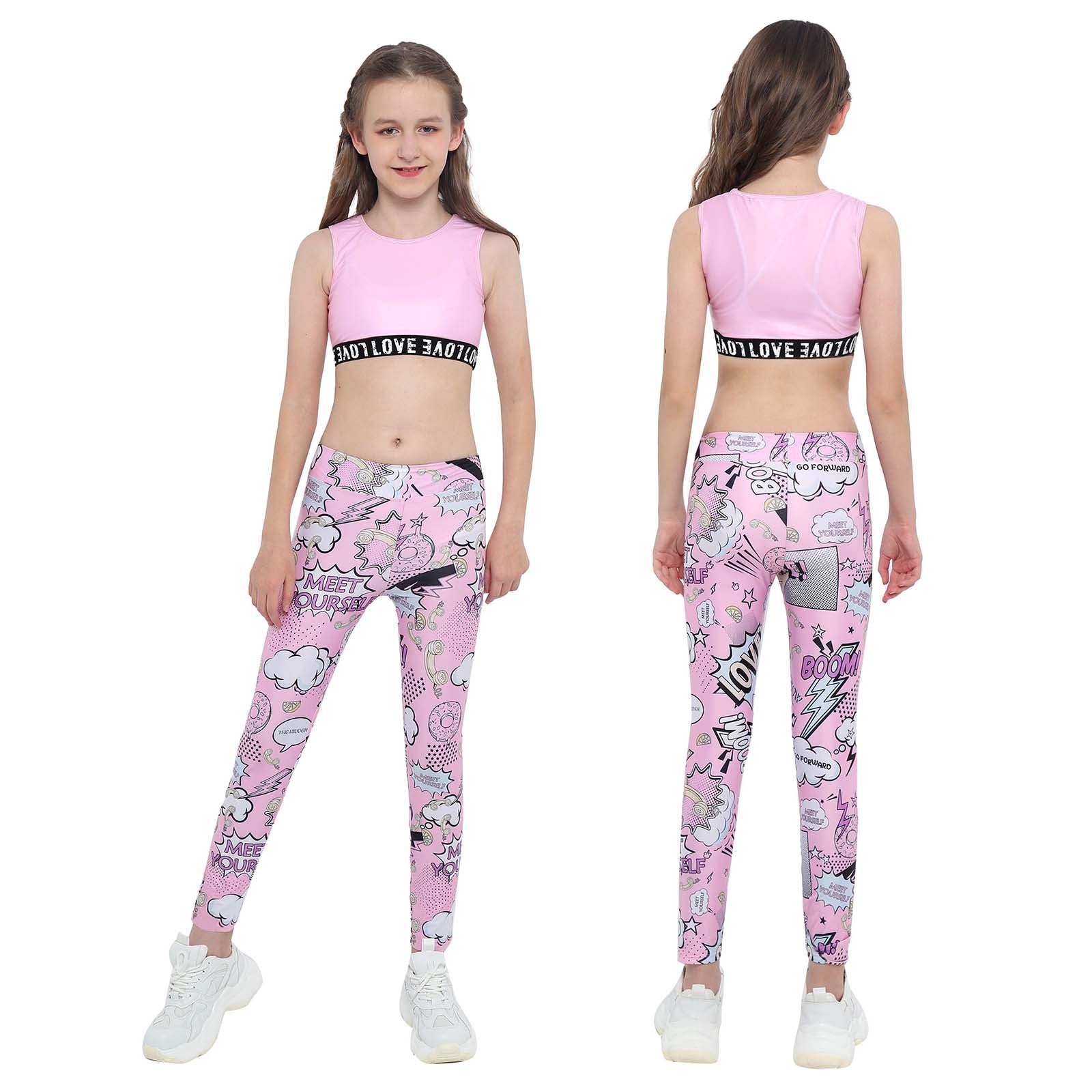 Girls Tank Top & Printed Legging Set (Age 4-16yrs)