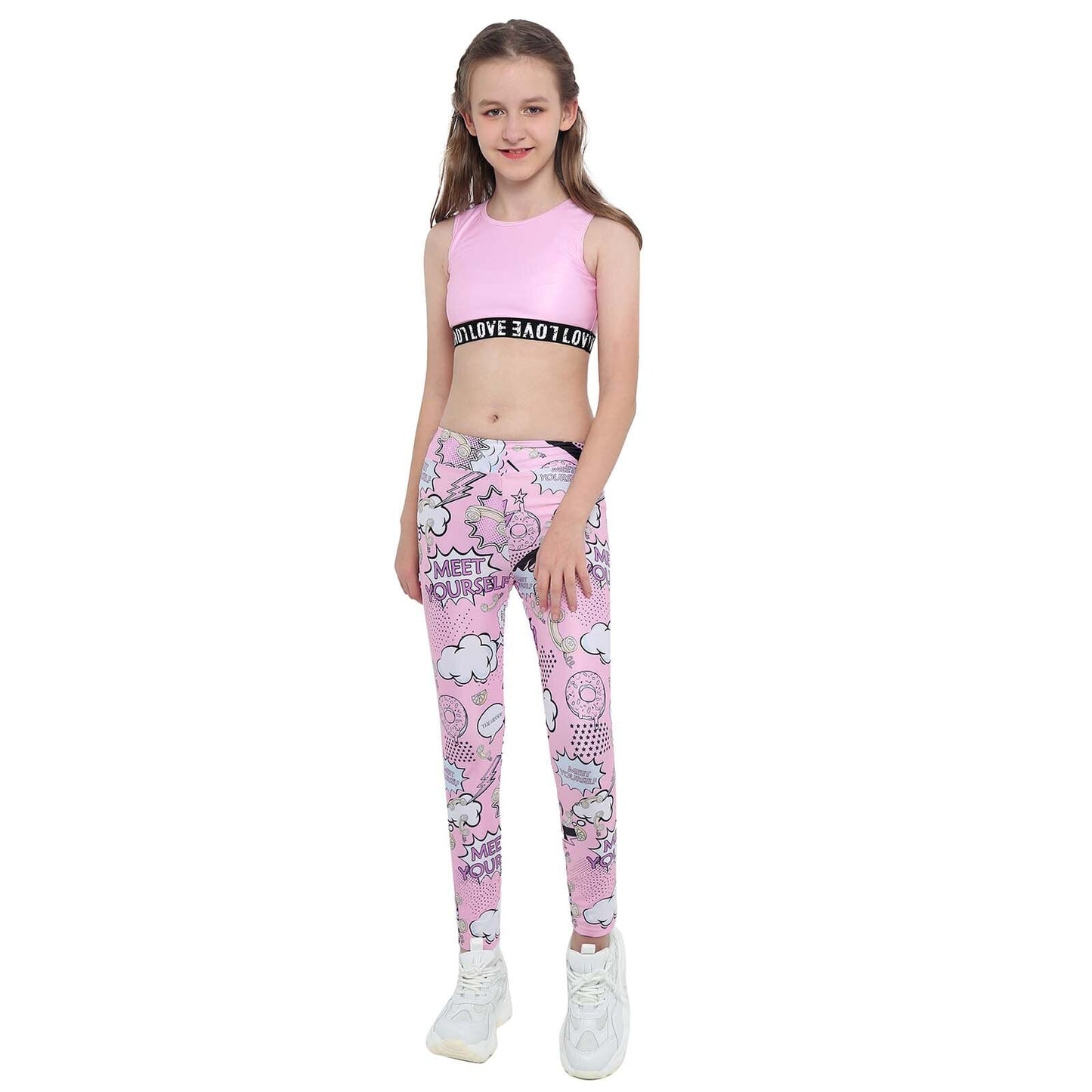 Girls Tank Top & Printed Legging Set (Age 4-16yrs)
