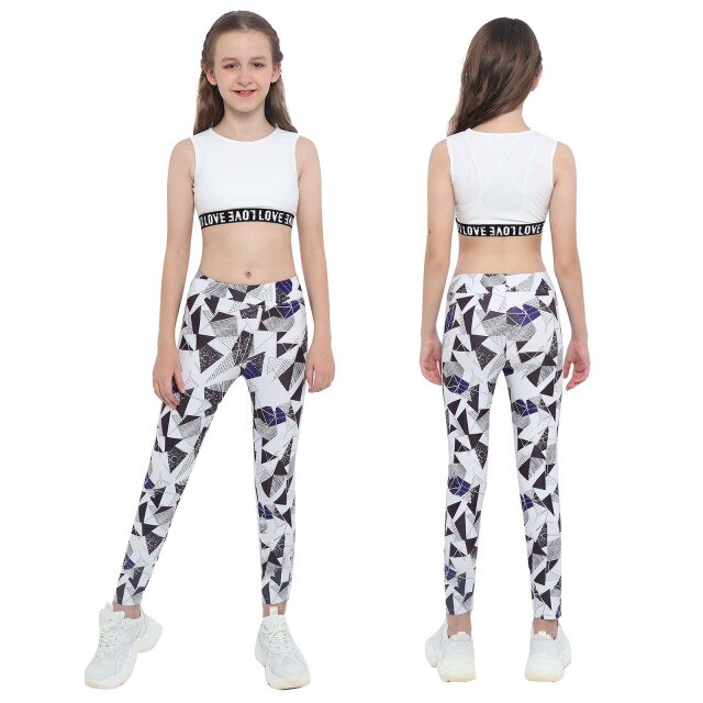 Girls Tank Top & Printed Legging Set (Age 4-16yrs)