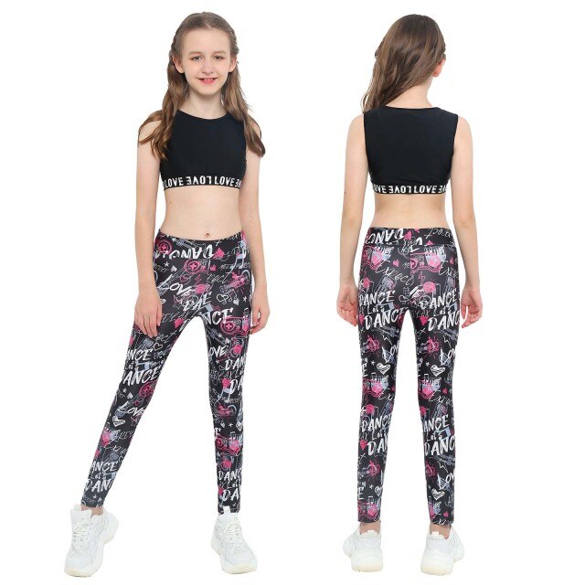 Girls Tank Top & Printed Legging Set (Age 4-16yrs)
