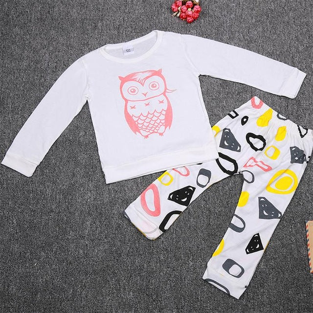 Baby Owl Top & Trousers Set (Age 6M-18M)