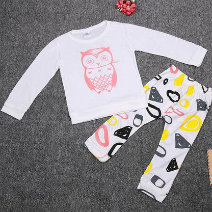 Baby Owl Top & Trousers Set (Age 6M-18M)